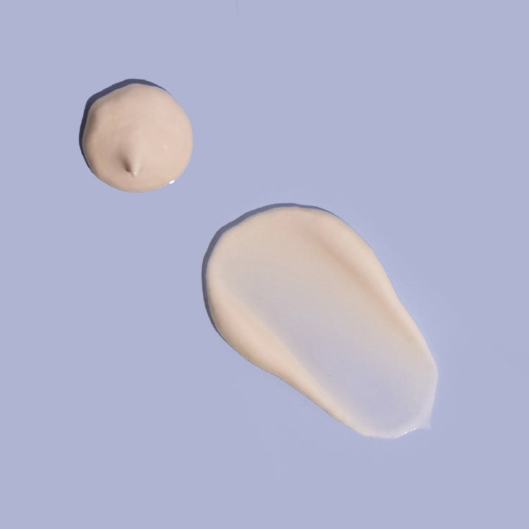 MooGoo Eczema & Psoriasis Cream swatch, soothing natural anti inflammatory cream with marshmallow and elderberry for sensitive skin